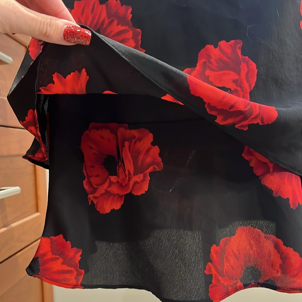 EUC ❤️ Vintage Scarlet Moody Floral Mini Fit & Flare Sundress Sz 4 / US XS - S - Picture 8 of 11